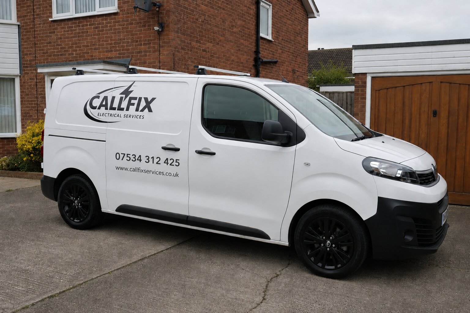 CALLFIX Electrical Services van — local Blaby & Leicester electrician
